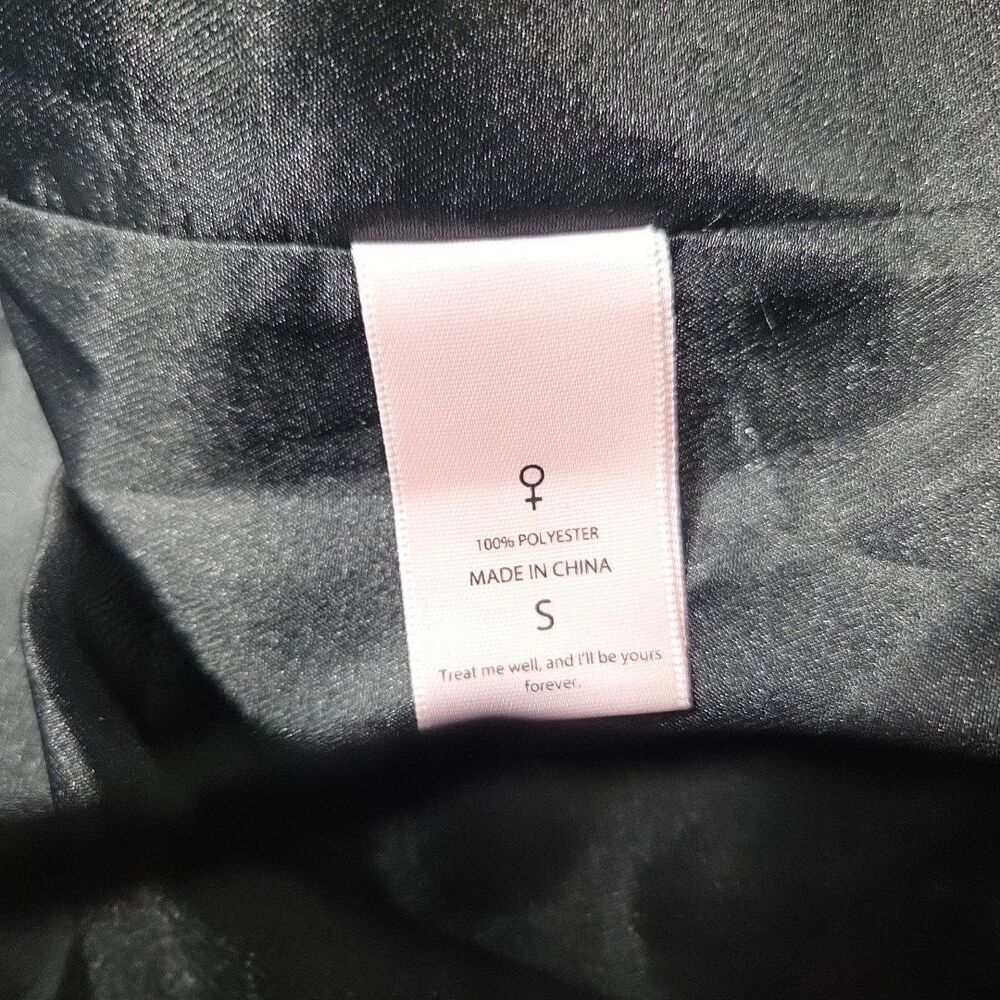 Selkie The Caviar Black Puff Dress Sz S Organza Babydoll Square Neck Fairycore - Picture 7 of 8